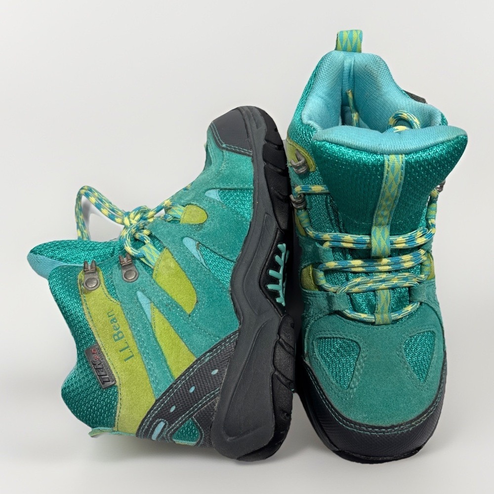 L.L. Bean Kids Trail Model Hikers TEK 2.5 Waterproof Boots Blue Size 4